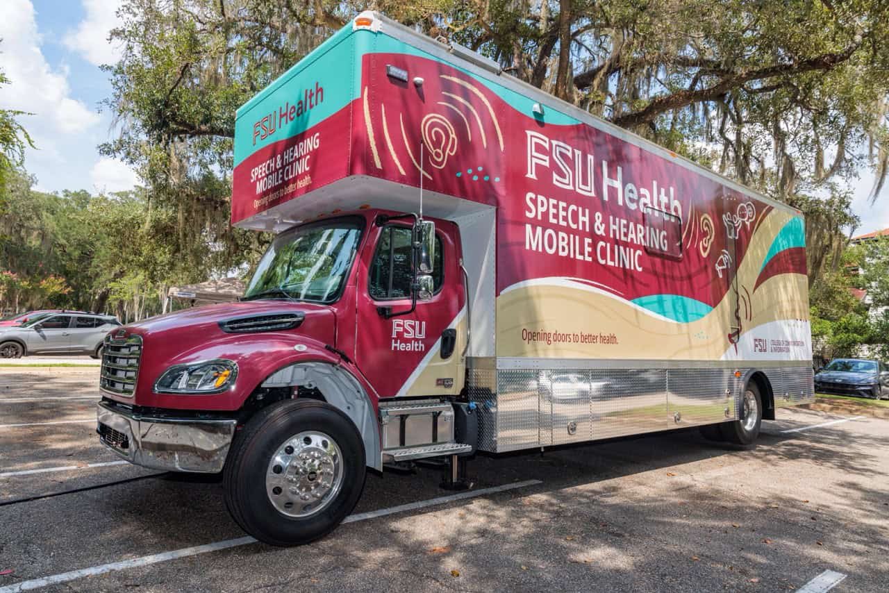 FSU Health Speech & Hearing mobile clinic van